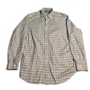 Ralph Lauren grey & blue button down shirt